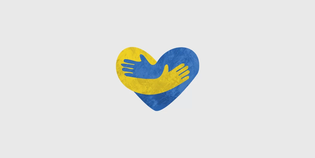 Stand with Ukraine campaign T-shirt graphic — illustrated print design