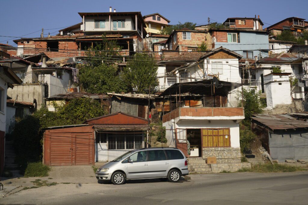 Houses stacked on the hillside