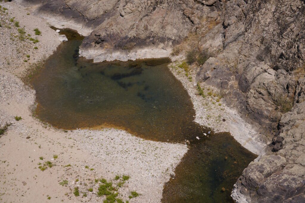 Rocky canyon pool