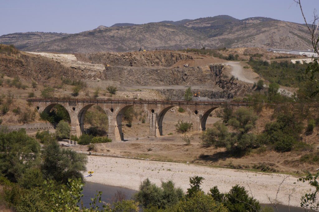Stone viaduct by the quarry