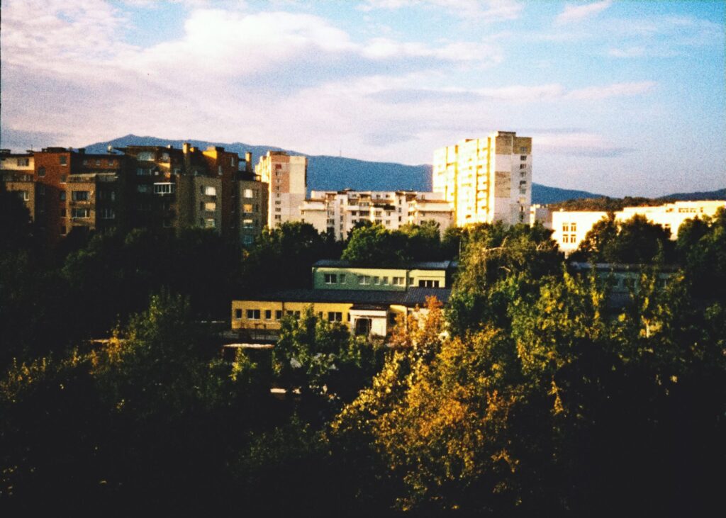 Cityscapes of Lyulin – captured on Harman film — photograph