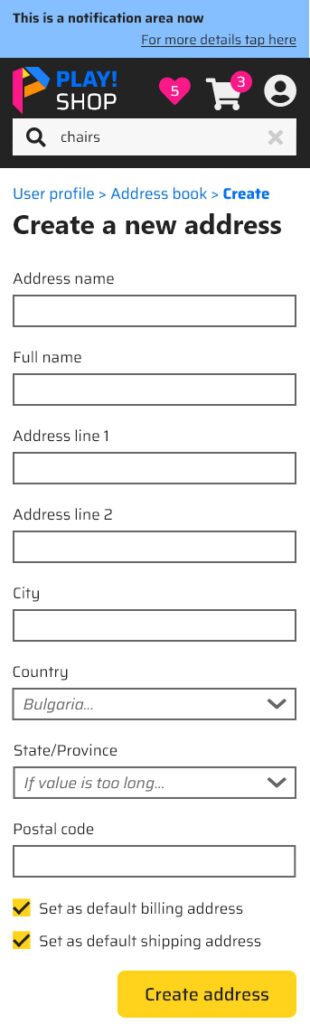 Create address - default_061748