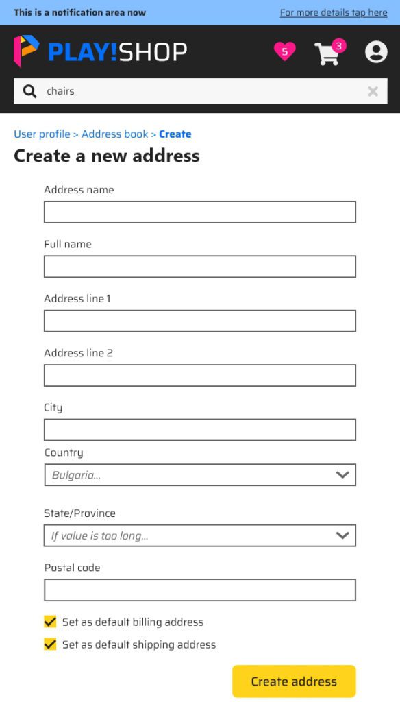 Create address - tablet_061750
