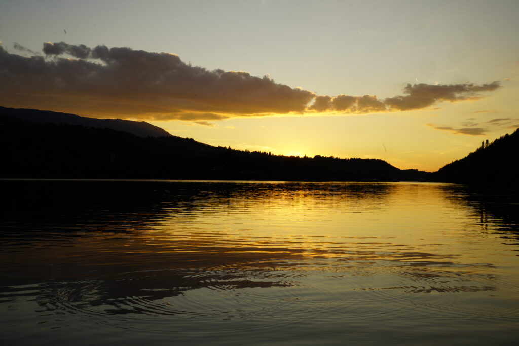 Golden Path Across the Lake